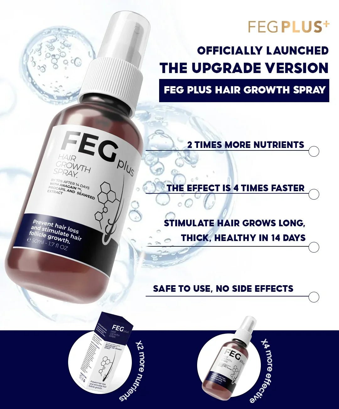 FEG Plus Hair Growth Spray - Layara